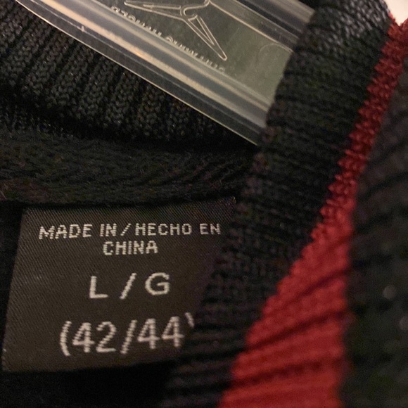 Marvel Mens Deadpool Red and Black Button Down Jacket Sweatshirt L - Picture 7 of 8